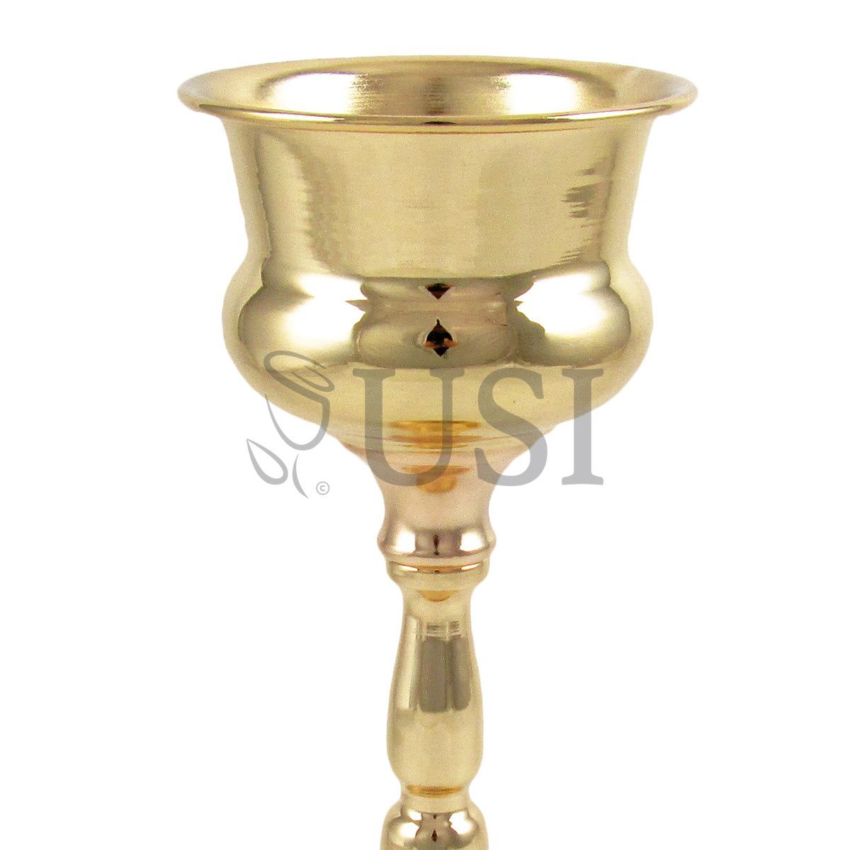 Trophy Top Vase Centerpiece, 13.5in, Gold