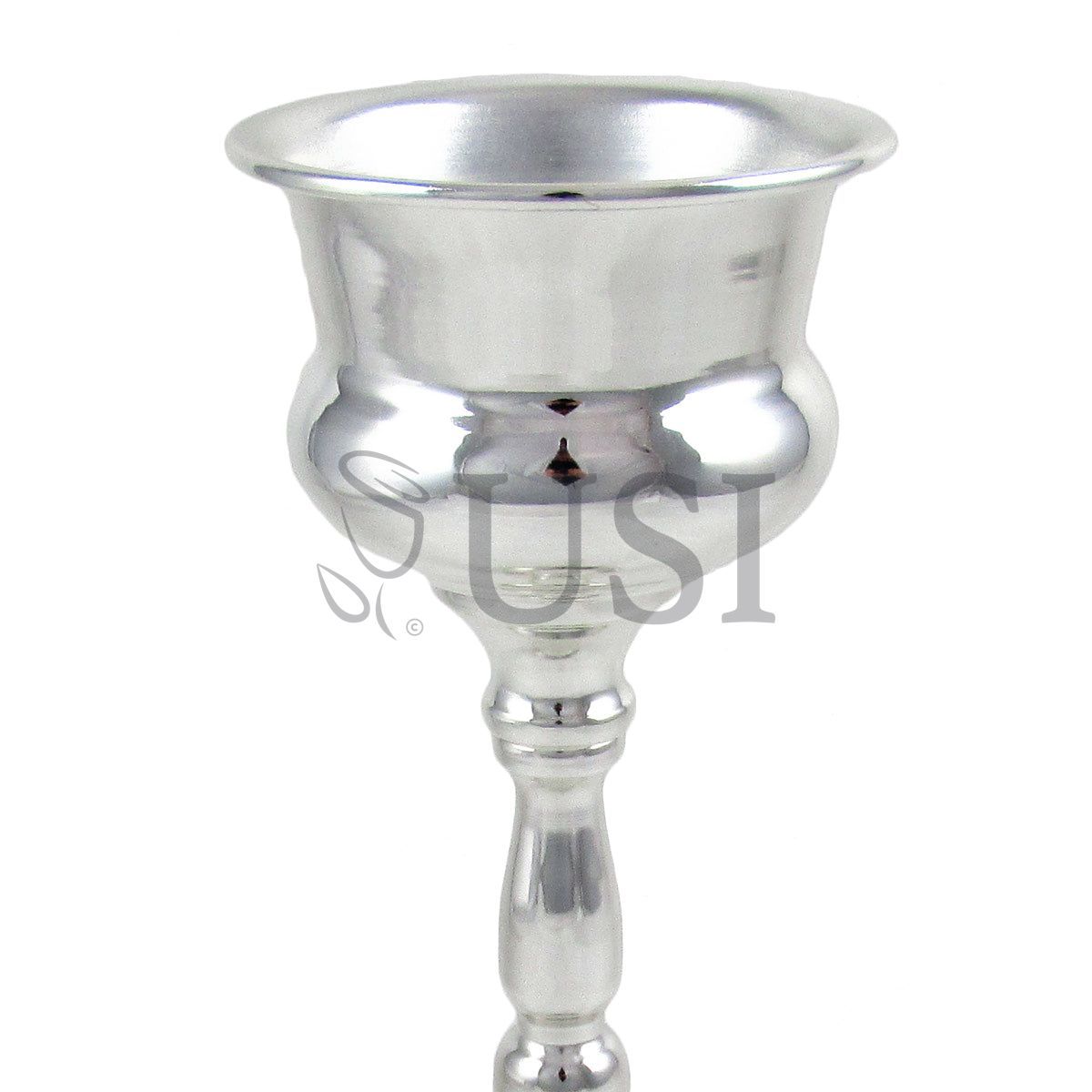 Trophy Top Vase Centerpiece, 13.5in, Silver