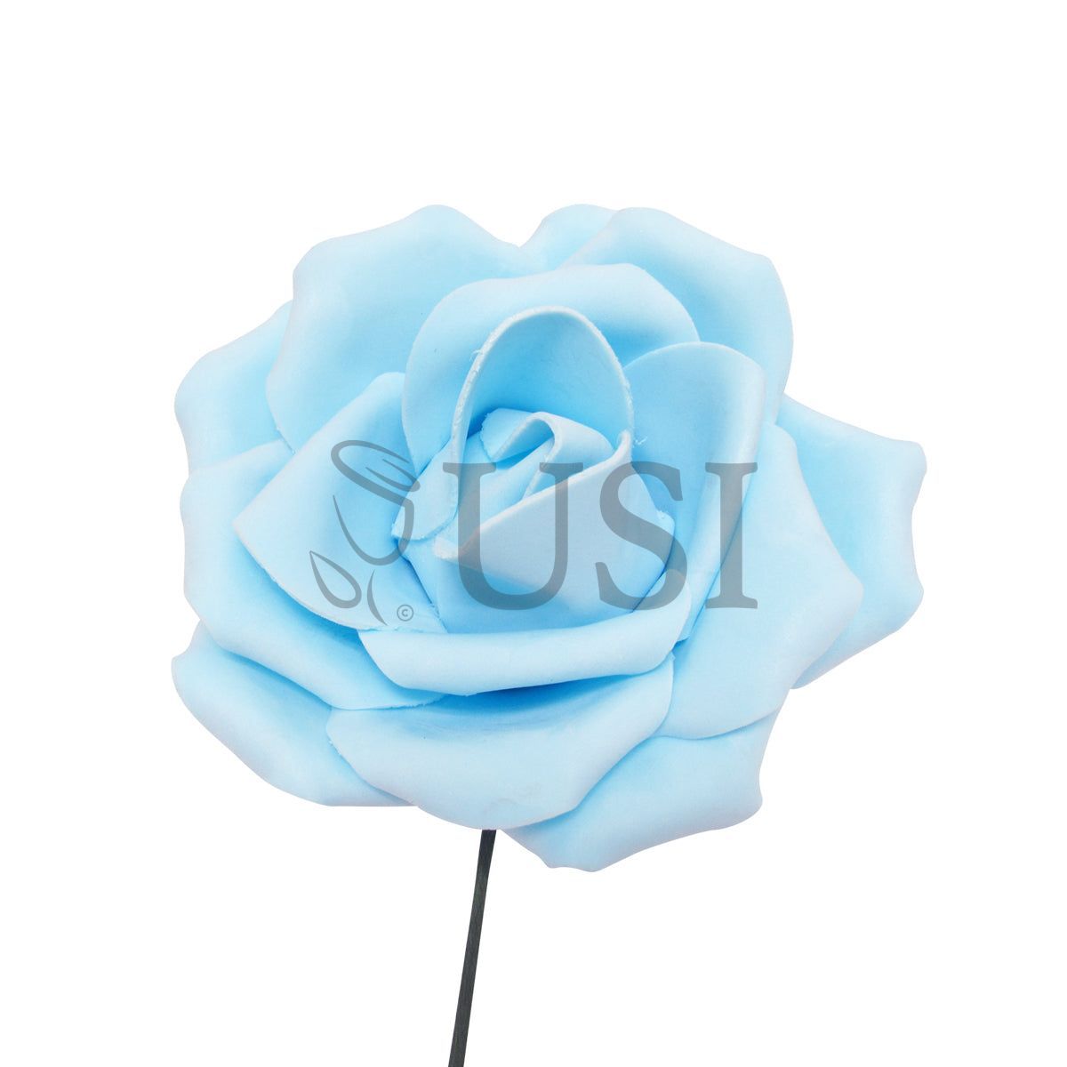 Giant Foam Rose, 8in, Light Blue (5 size options)