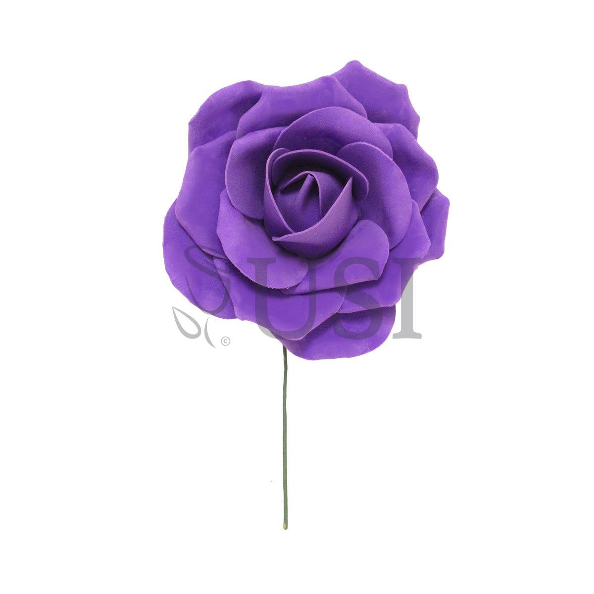 Giant Foam Rose, 12in, Purple (4 size options)
