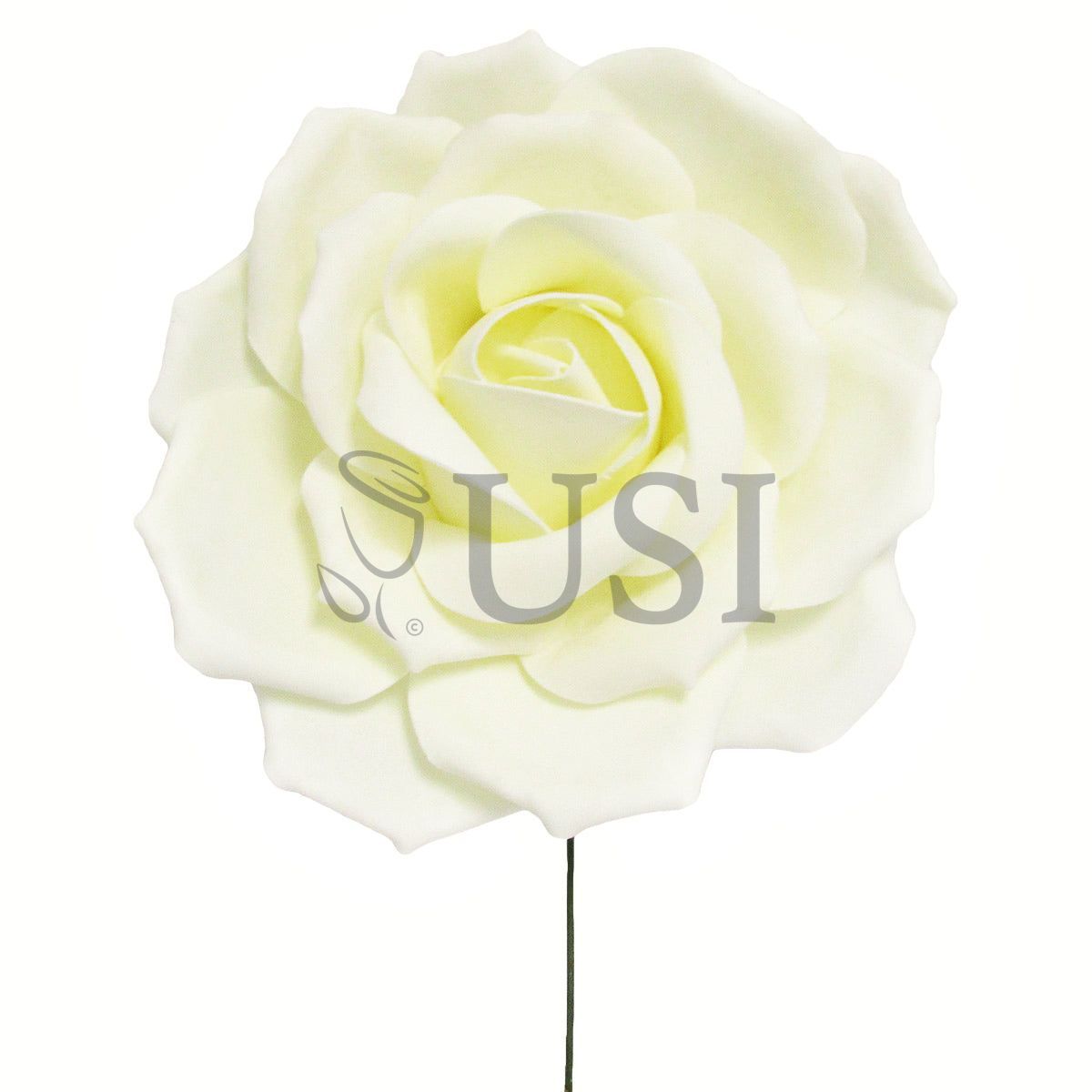 Giant Foam Rose, 16in, Cream White (5 size options)