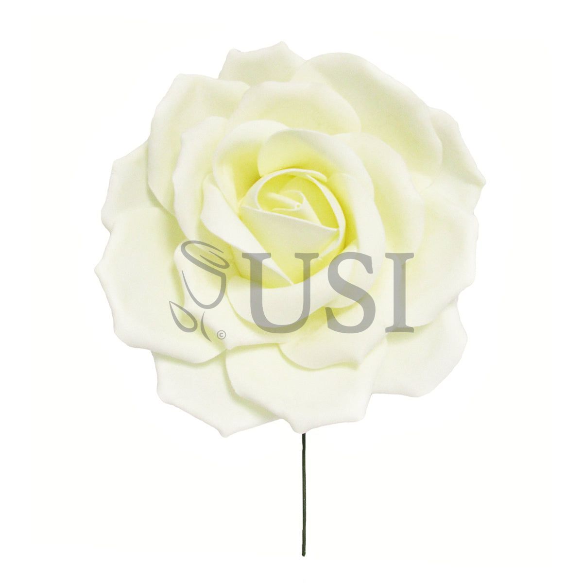 Giant Foam Rose, 16in, Cream White (5 size options)