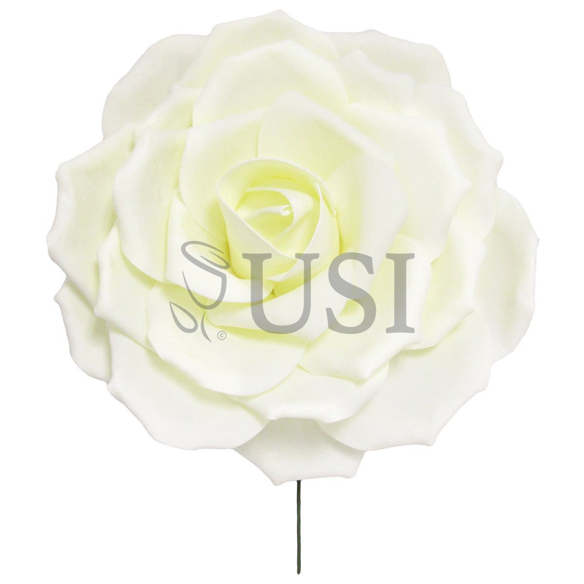 Giant Foam Rose, 20in, Cream White (5 size options)