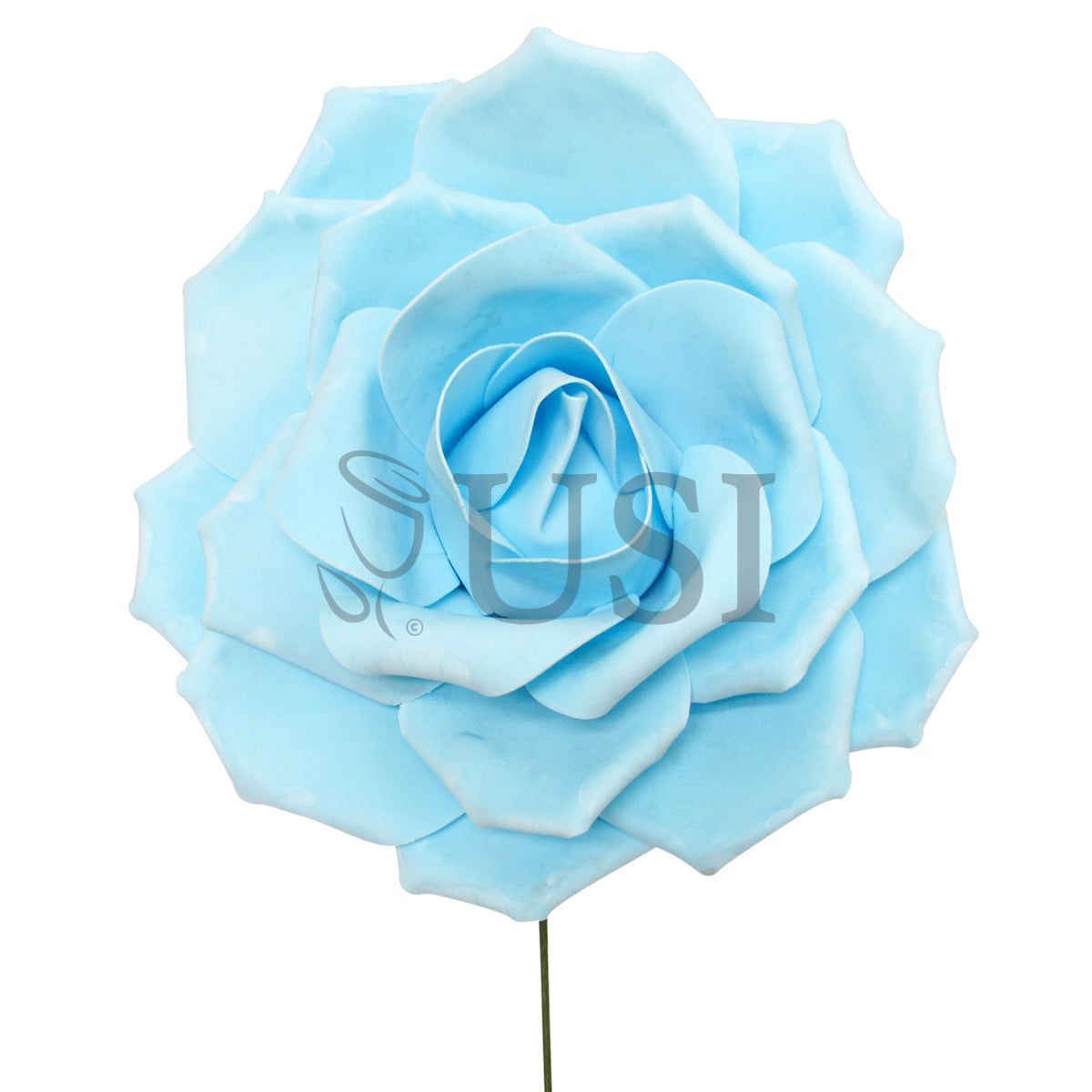 Giant Foam Rose, 20in, Light Blue (5 size options)