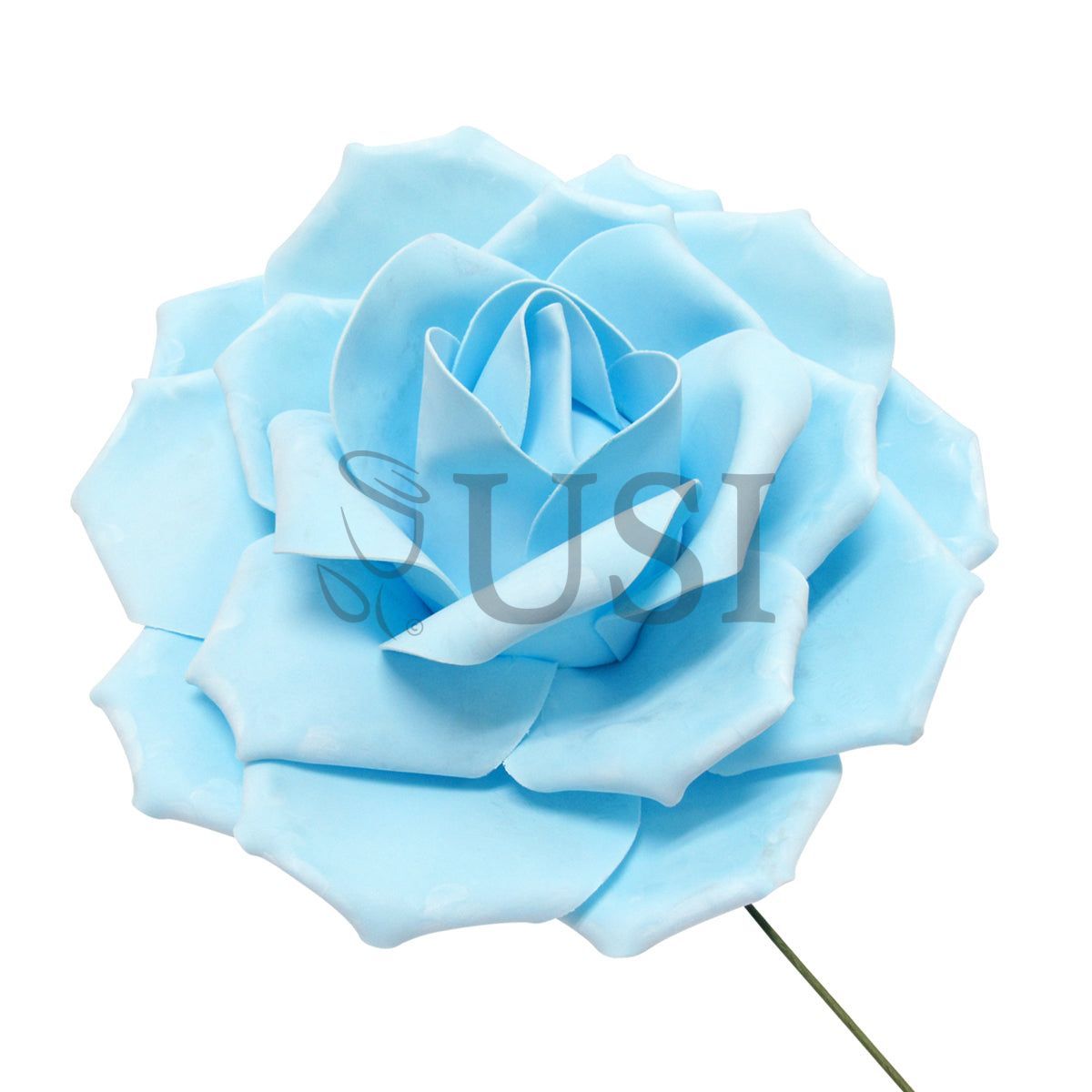 Giant Foam Rose, 20in, Light Blue (5 size options)