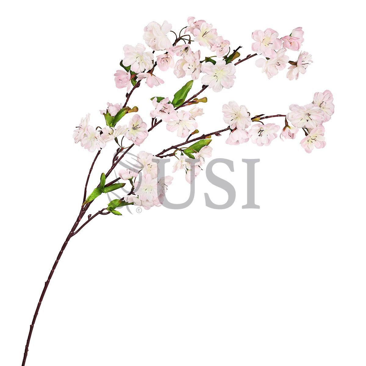 Lovely Cherry Blossom Flower Spray, 35in, Cream Pink