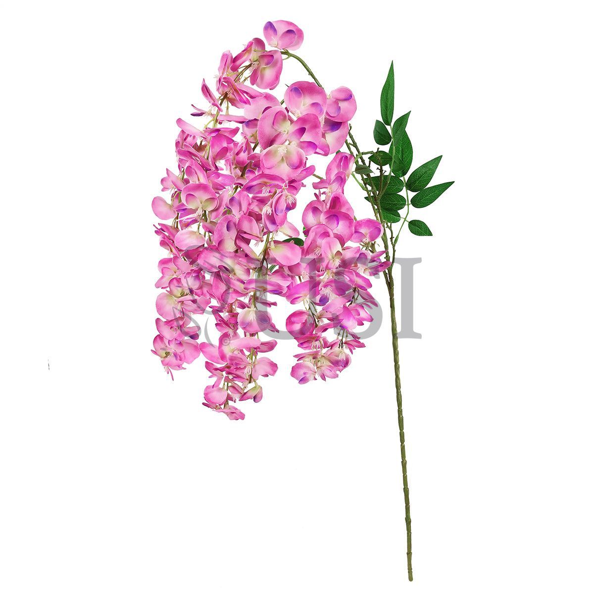 Japanese Wisteria Hanging Flower Spray x6, 44in, Fuchsia