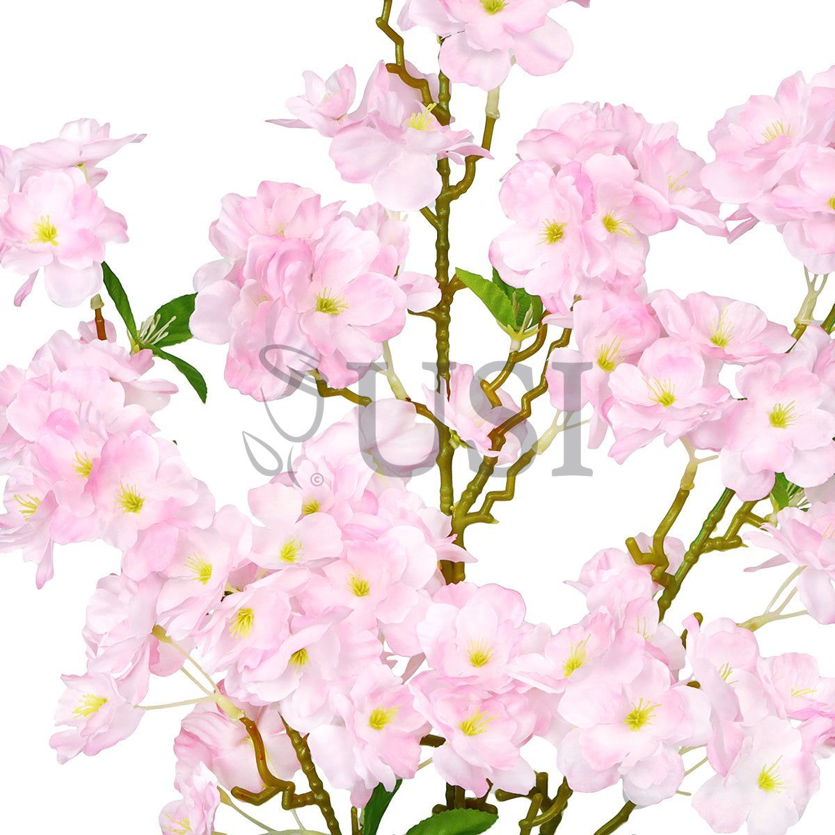 Spring Cherry Blossom Flower Spray, 40in, Pink