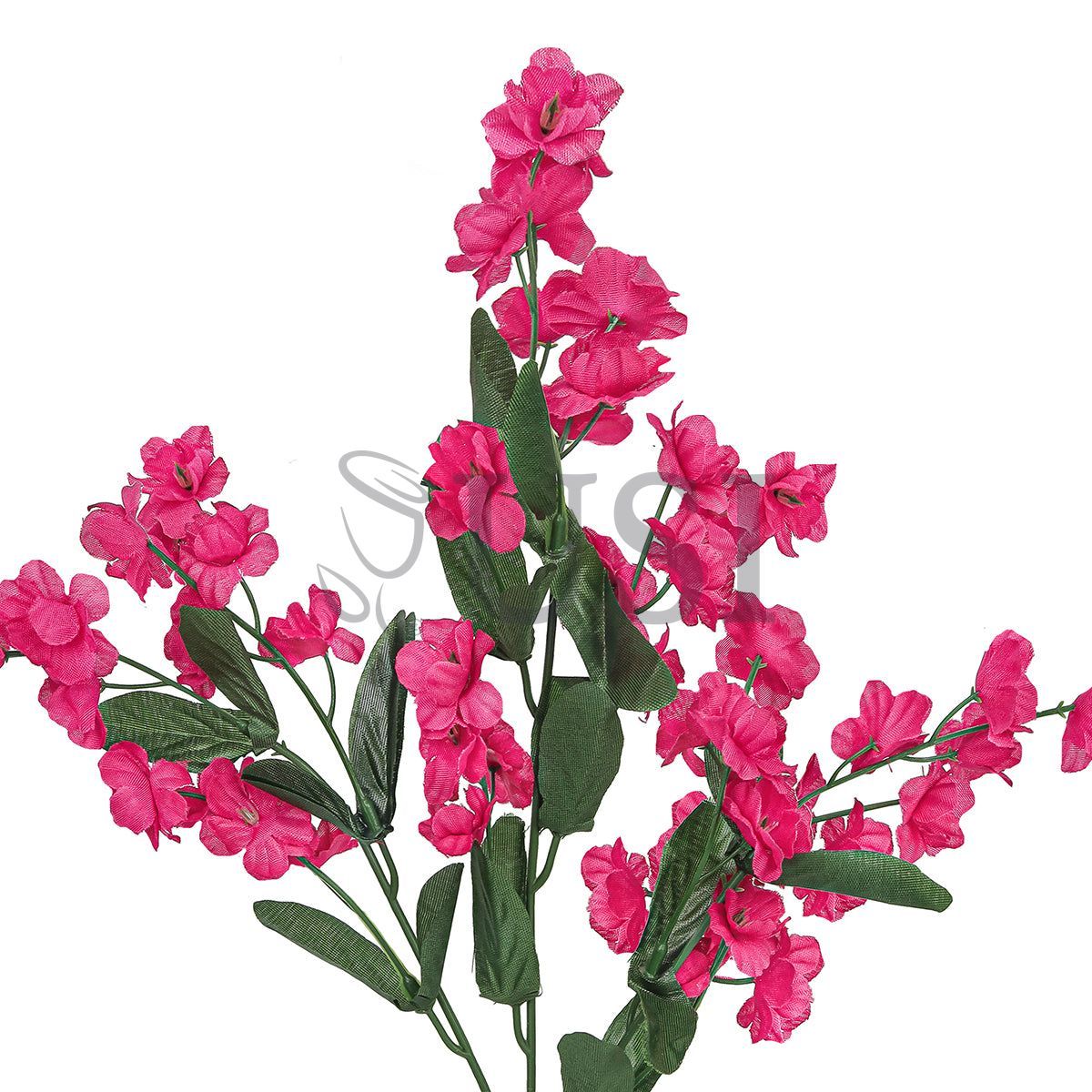 Standard Double Ruffle Baby's Breath Gypsophila Flower Spray, 18in, Hot Pink