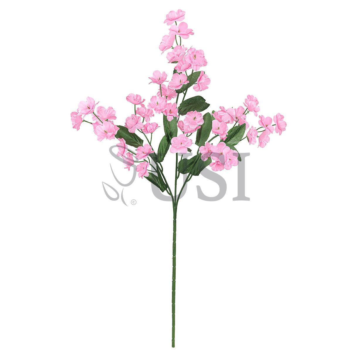 Standard Double Ruffle Baby's Breath Gypsophila Flower Spray, 18in, Pink