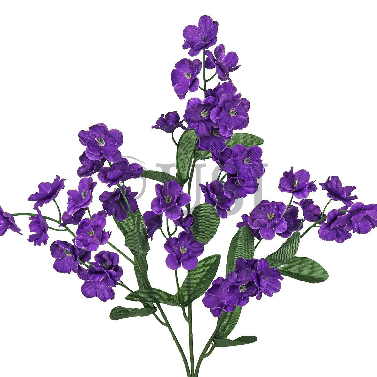 Standard Double Ruffle Baby's Breath Gypsophila Flower Spray, 18in, Purple