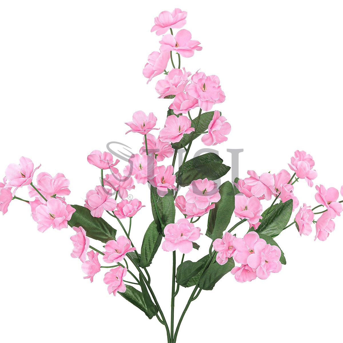 Standard Double Ruffle Baby's Breath Gypsophila Flower Spray, 18in, Pink