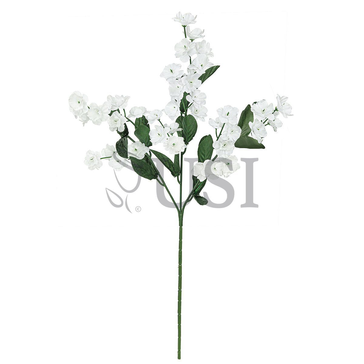 Standard Double Ruffle Baby's Breath Gypsophila Flower Spray, 18in, White