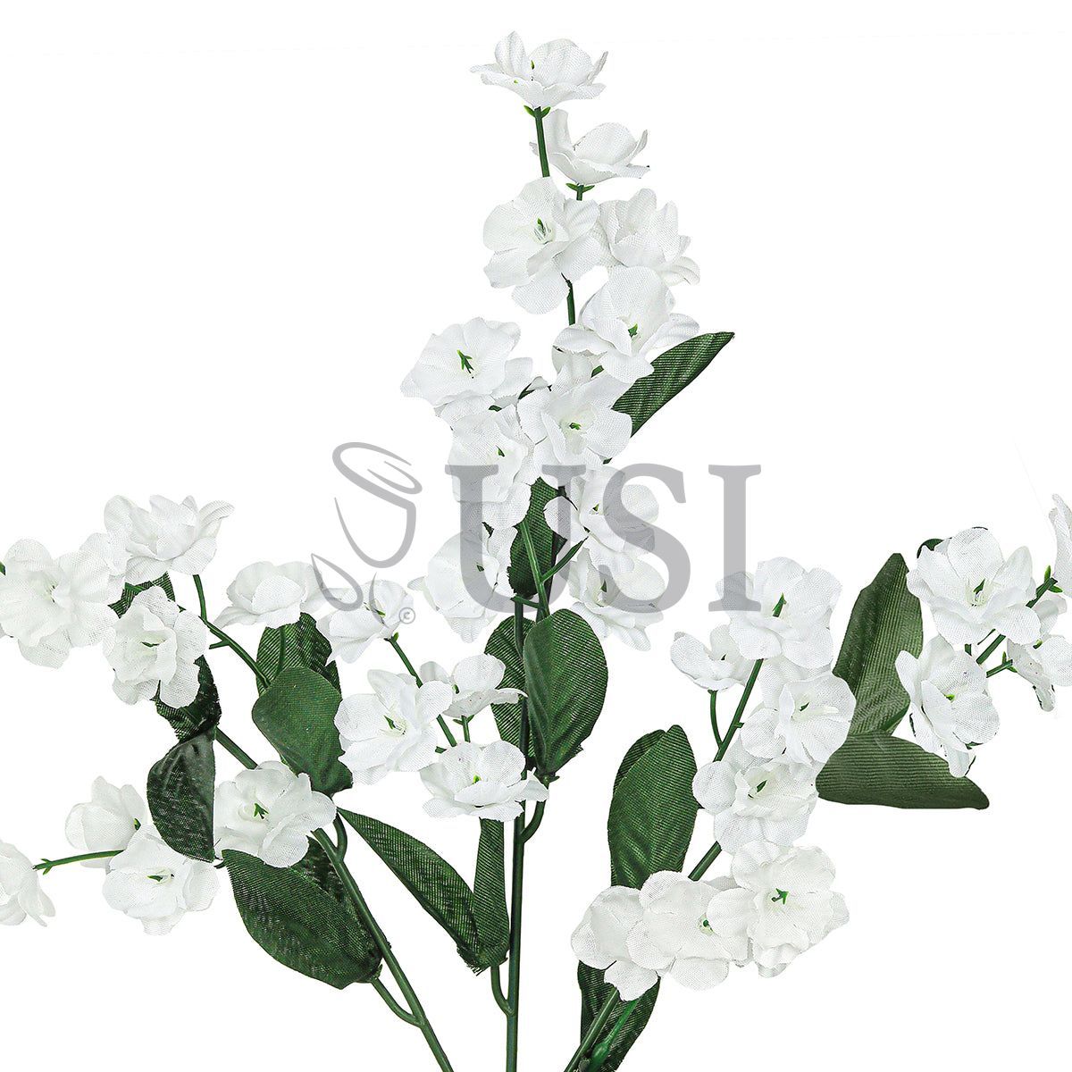 Standard Double Ruffle Baby's Breath Gypsophila Flower Spray, 18in, White