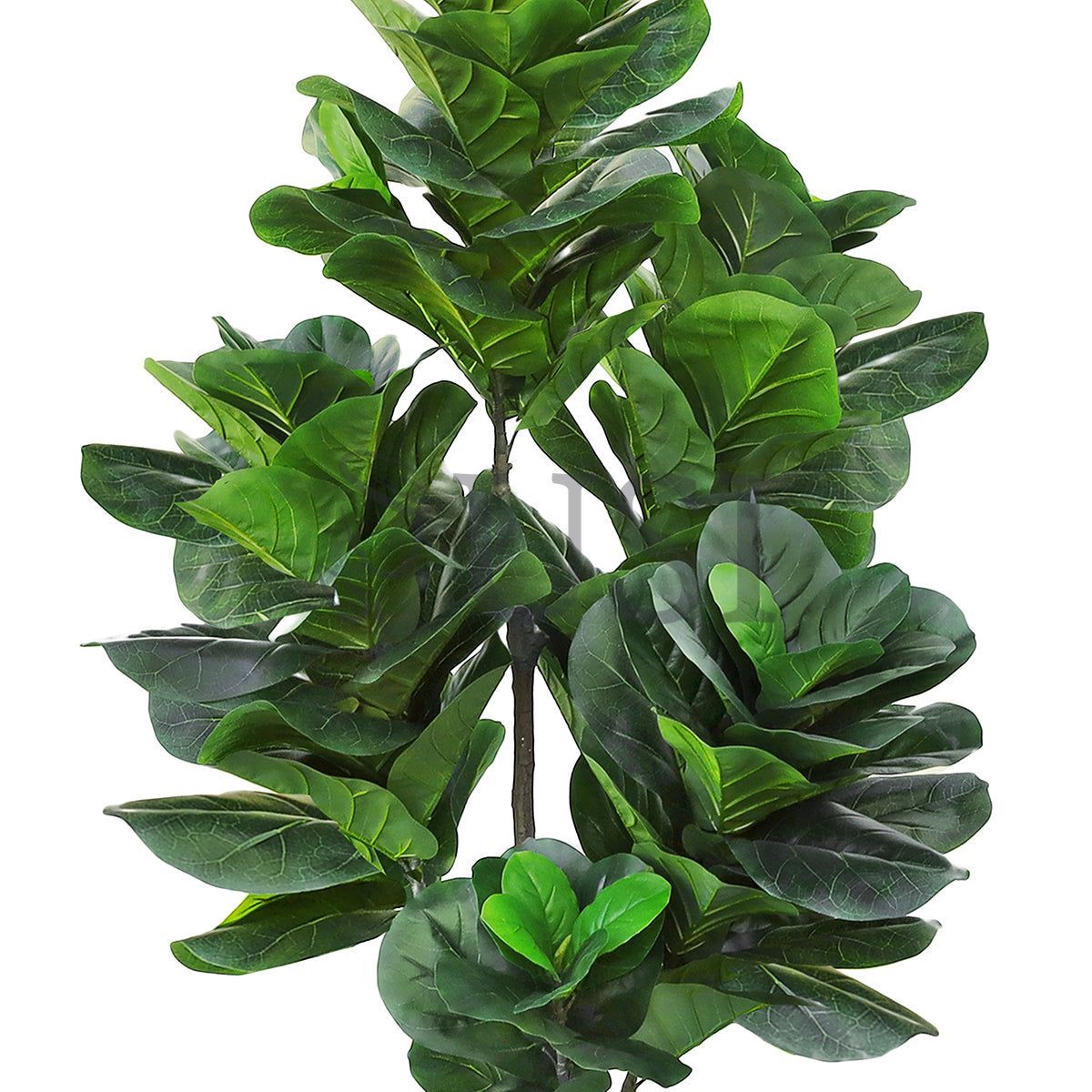 Large Fiddle Leaf Fig Tree Real Touch x6 Potted, 7.5ft, Green