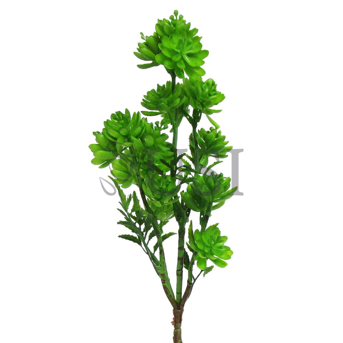 Gem Lotus Succulent Branch Stem Plastic, 22in, Green