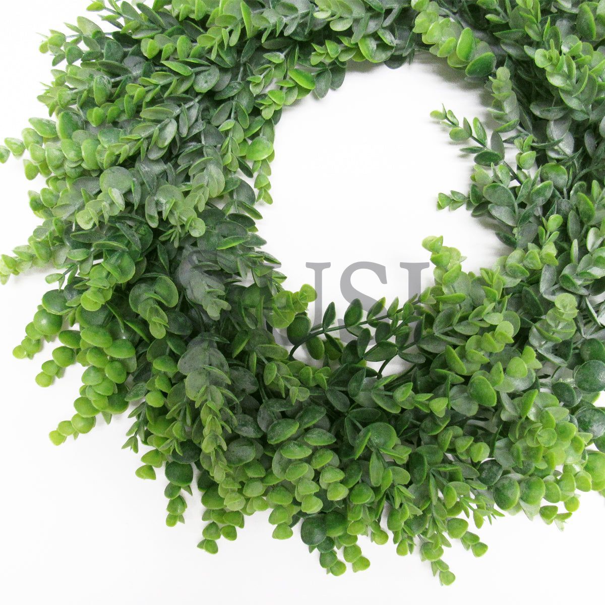 Full Eucalyptus Wreath, 18in, Frosted Green