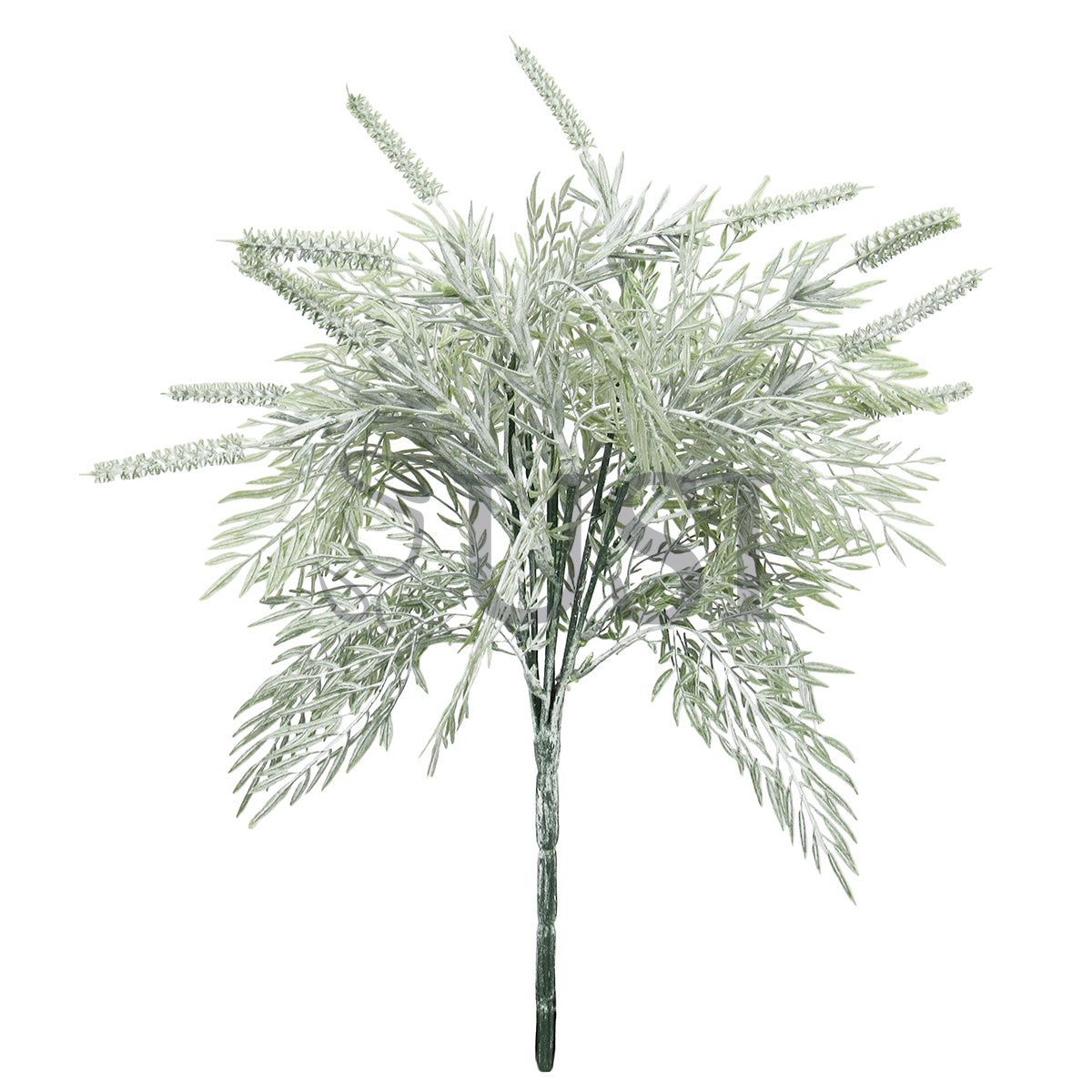 Willow Rosemary Fern Mix Greenery Bush Soft Plastic x7, 14in, Frosted Green