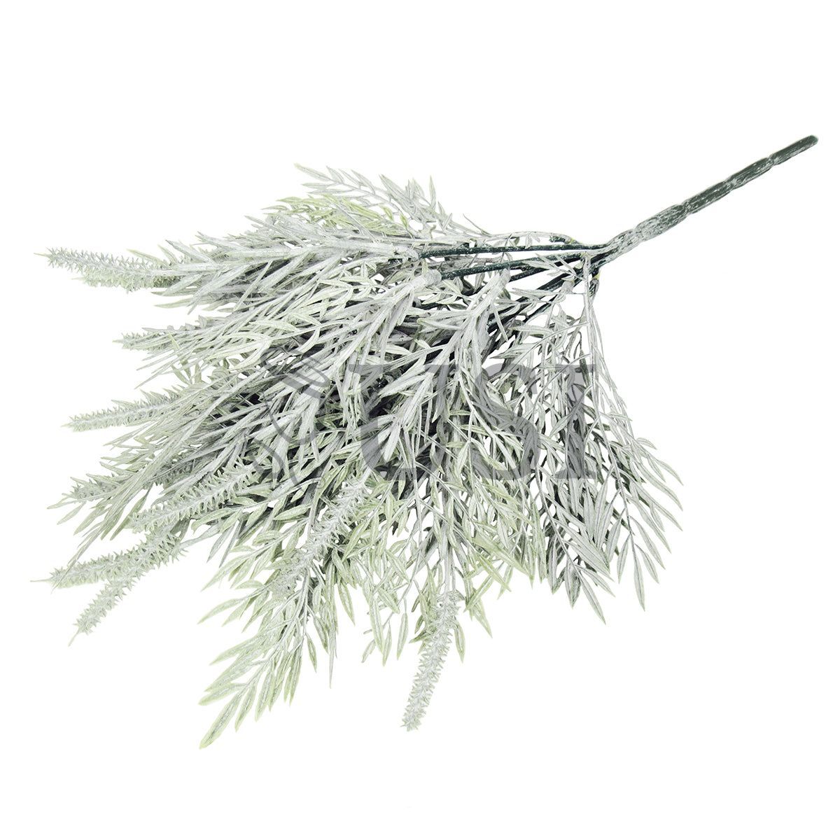 Willow Rosemary Fern Mix Greenery Bush Soft Plastic x7, 14in, Frosted Green