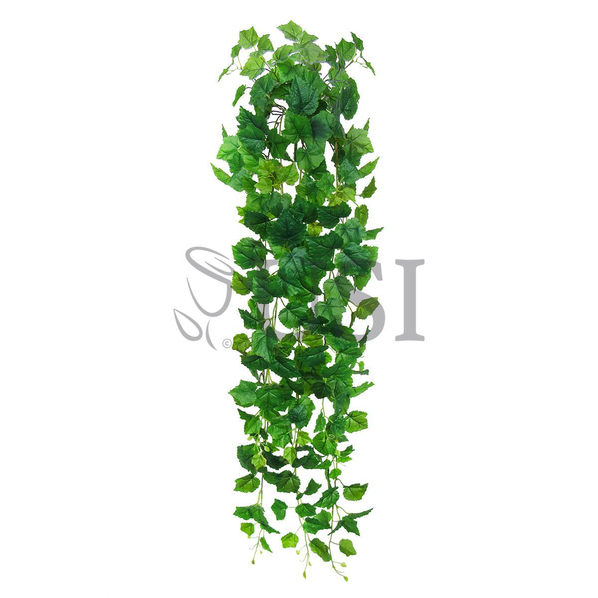 Grape Leaf Ivy Hanging Greenery Bush, 51in, Green