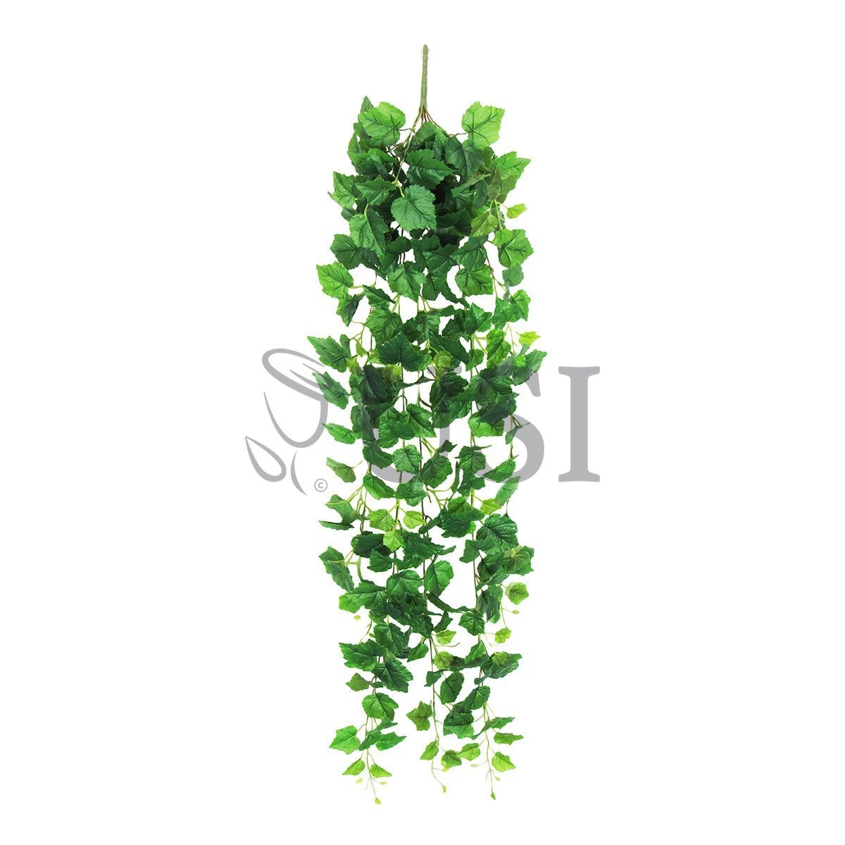 Grape Leaf Ivy Hanging Greenery Bush, 51in, Green