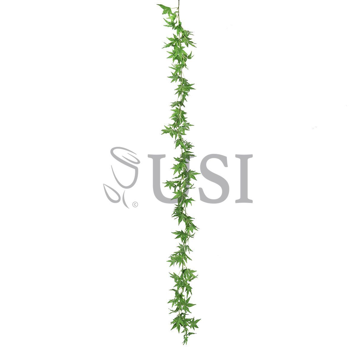 Japanese Maple Leaf Greenery Garland, 6ft, Green