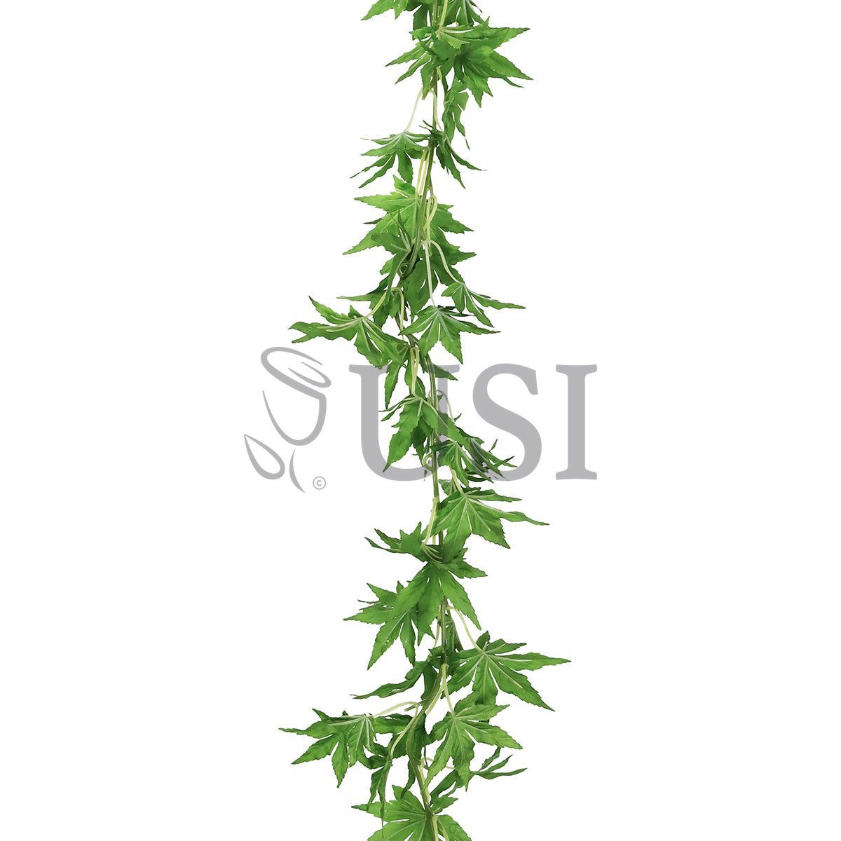 Japanese Maple Leaf Greenery Garland, 6ft, Green