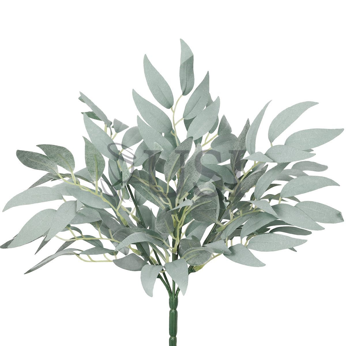Willow Leaf Greenery Bush, 14in, Frosted Green