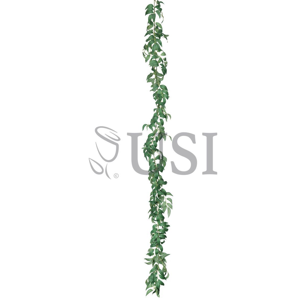 Willow Leaf Greenery Garland, 6ft, Green
