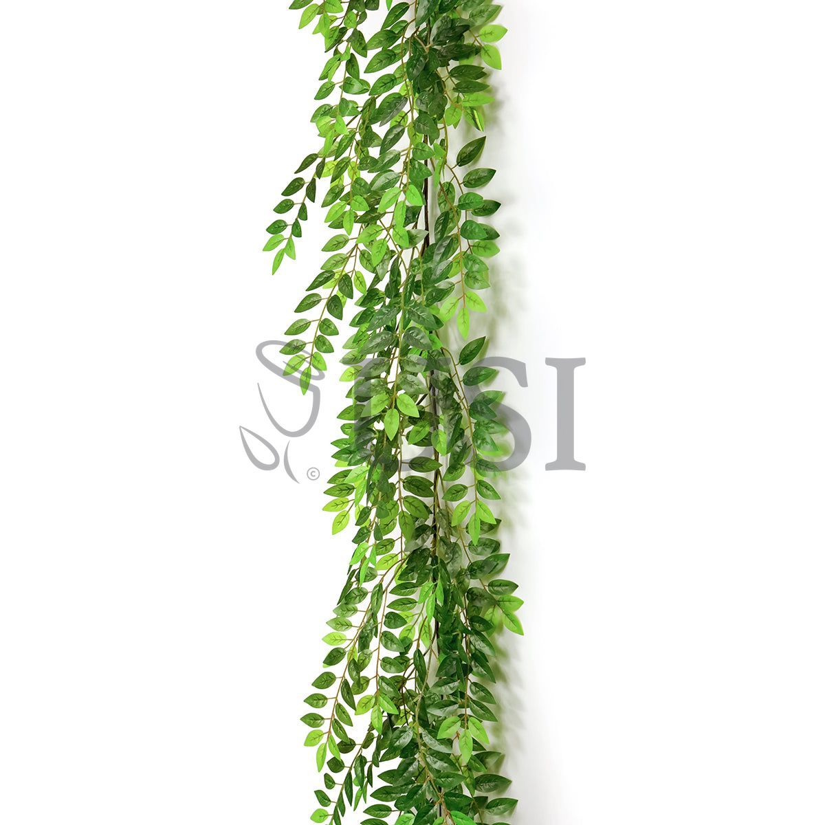 Wisteria Leaf Greenery Garland Real Touch, 6.5ft, Green