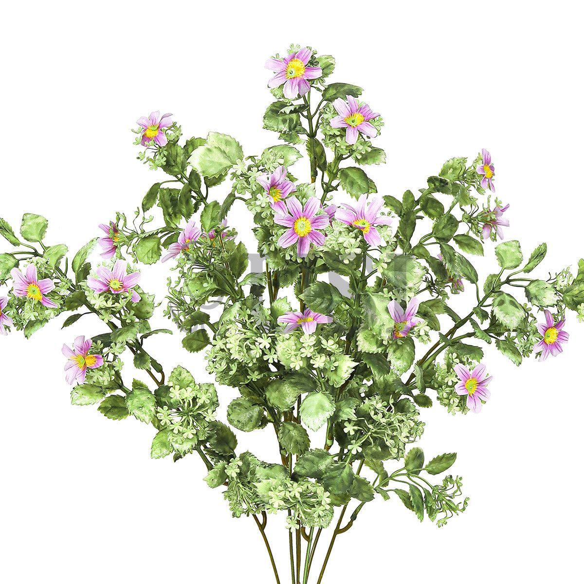 Wild Daisy Greenery Bush Plastic x7, 20in, Lavender