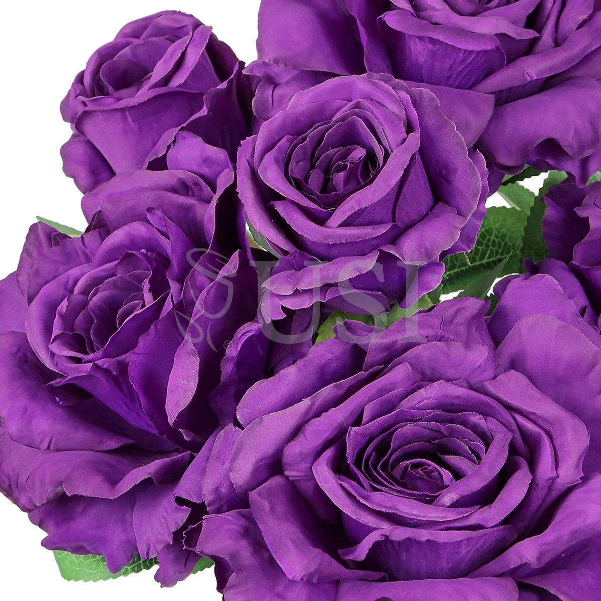 Grand Rose Flower Bush x7, 22in, Purple