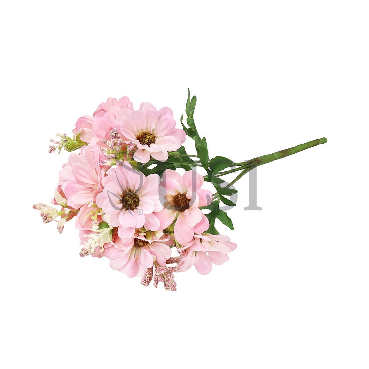 Petite Daisy Flower Bush w Filler x12, 13in, Blush Pink