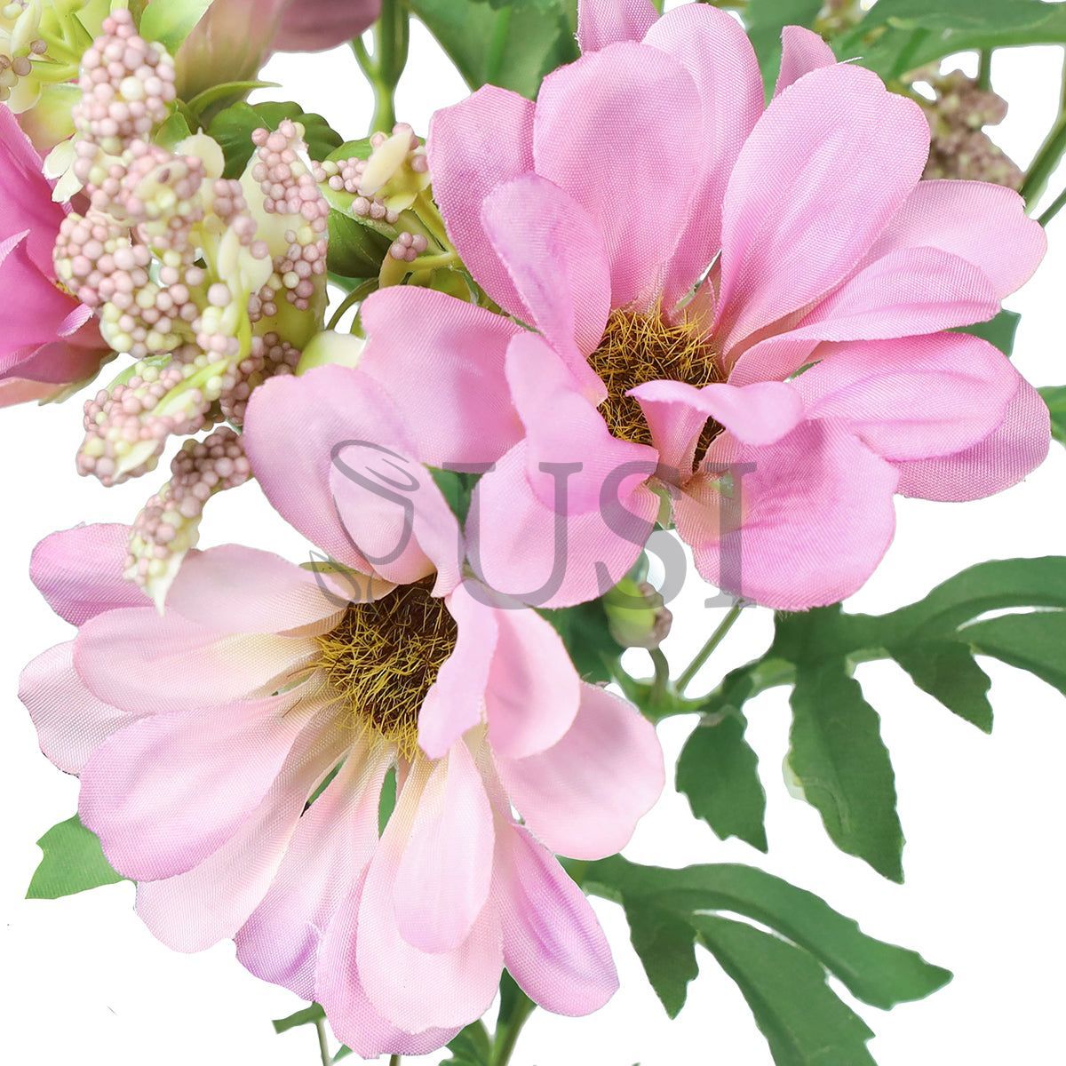 Petite Daisy Flower Bush w Filler x12, 13in, Lavender