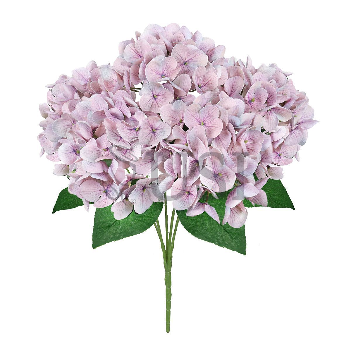 Hydrangea Flower Bush Natural Touch x5, 17in, Dusty Lavender