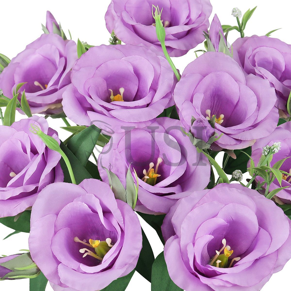 Lisianthus Flower Bush w Filler x10, 19in, Lavender