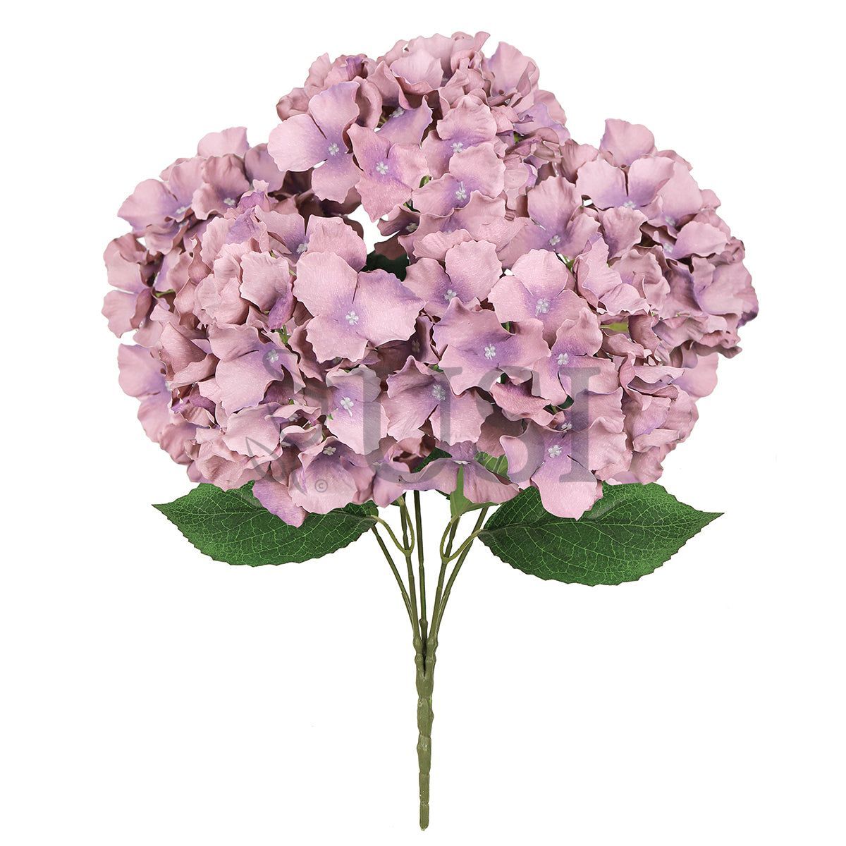 Hydrangea Flower Bush x5, 19in, Mauve