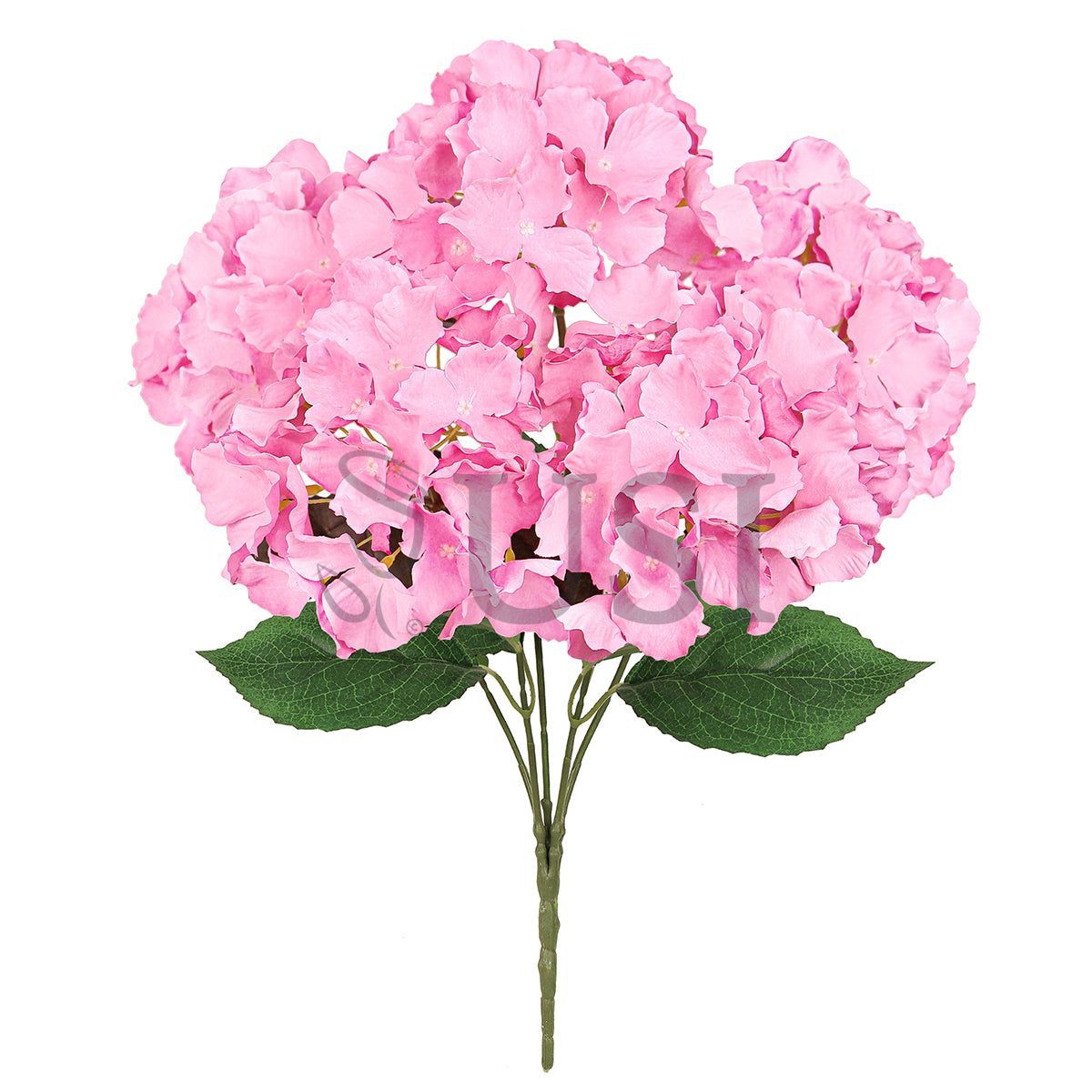 Hydrangea Flower Bush x5, 19in, Pink