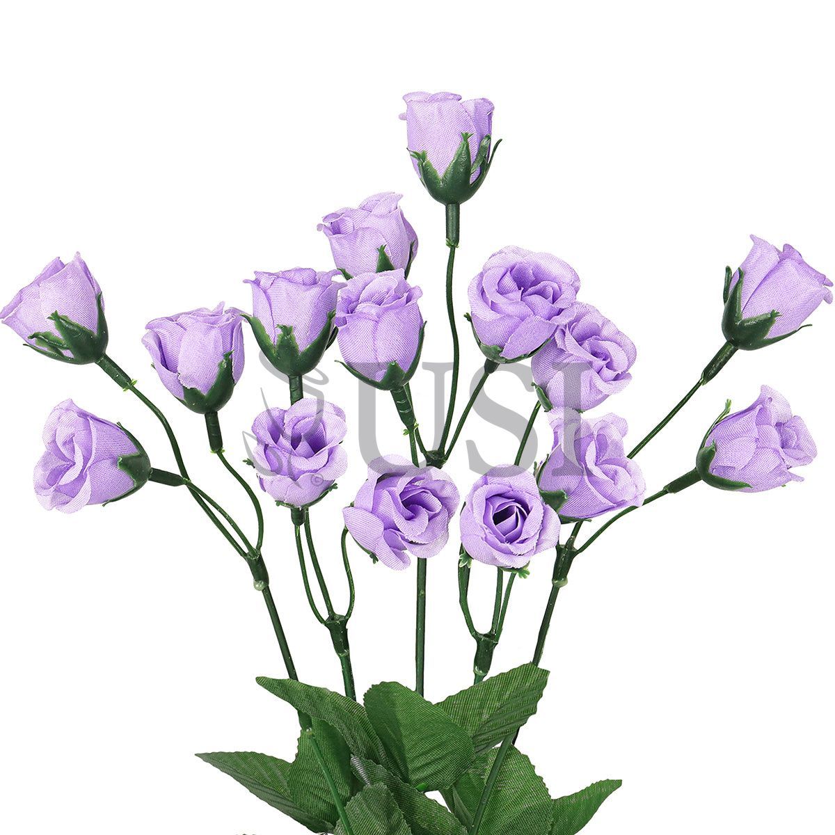Standard Mini Rose Bud Flower Bush, 14in, Lavender