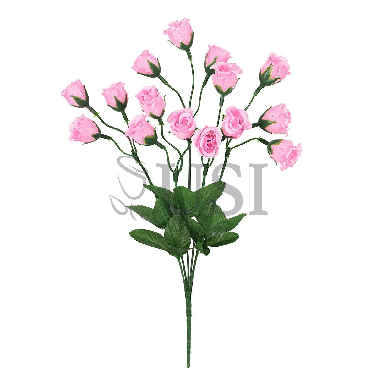 Standard Mini Rose Bud Flower Bush, 14in, Pink