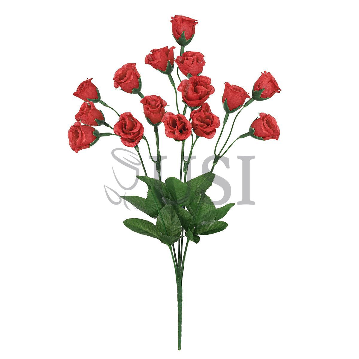 Standard Mini Rose Bud Flower Bush, 14in, Red