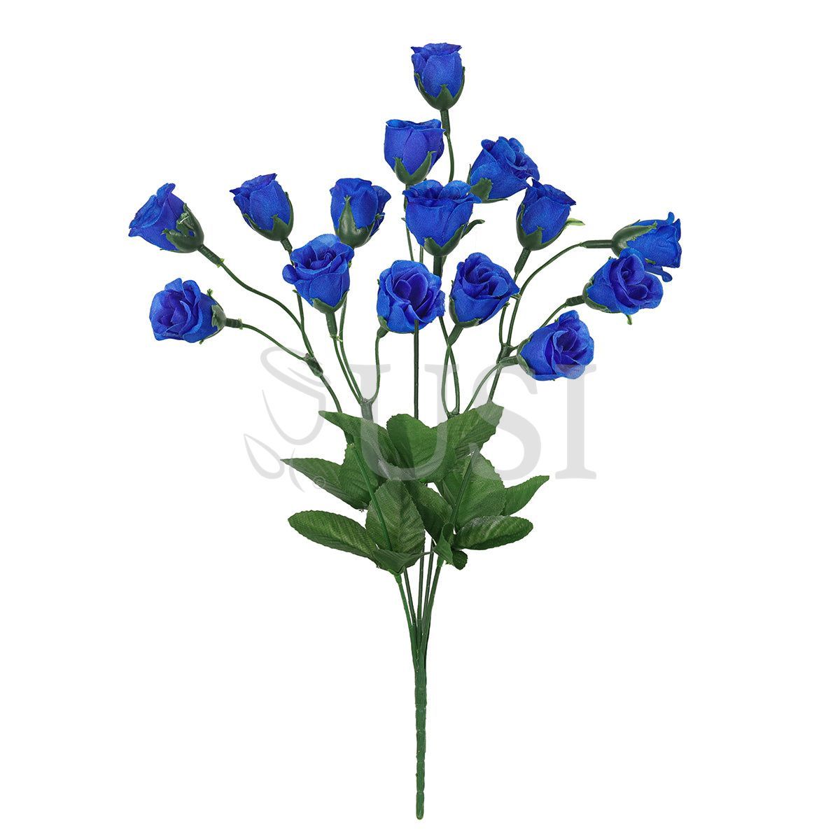 Standard Mini Rose Bud Flower Bush, 14in, Royal Blue