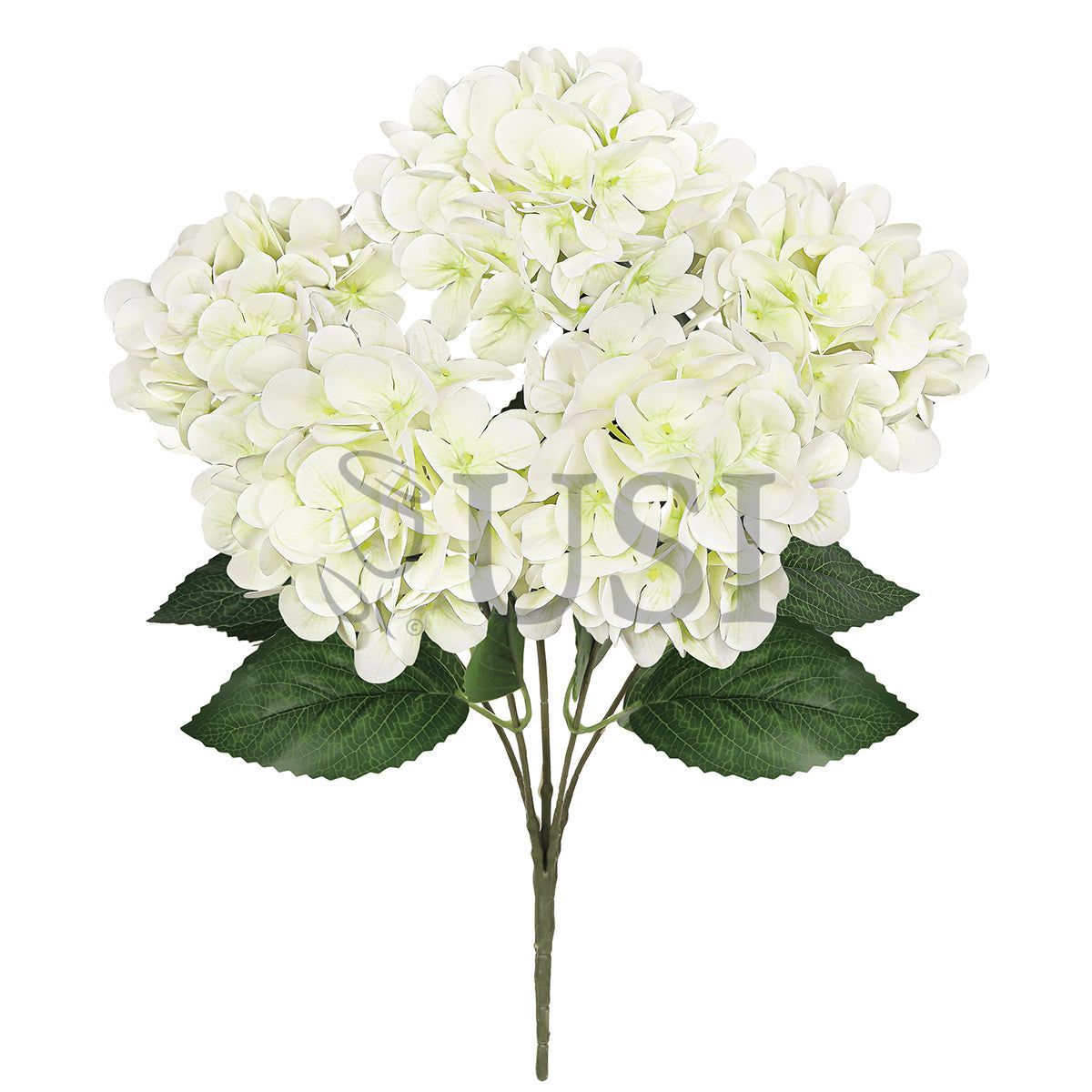 Hydrangea Flower Bush Natural Touch x5, 18in, Cream White