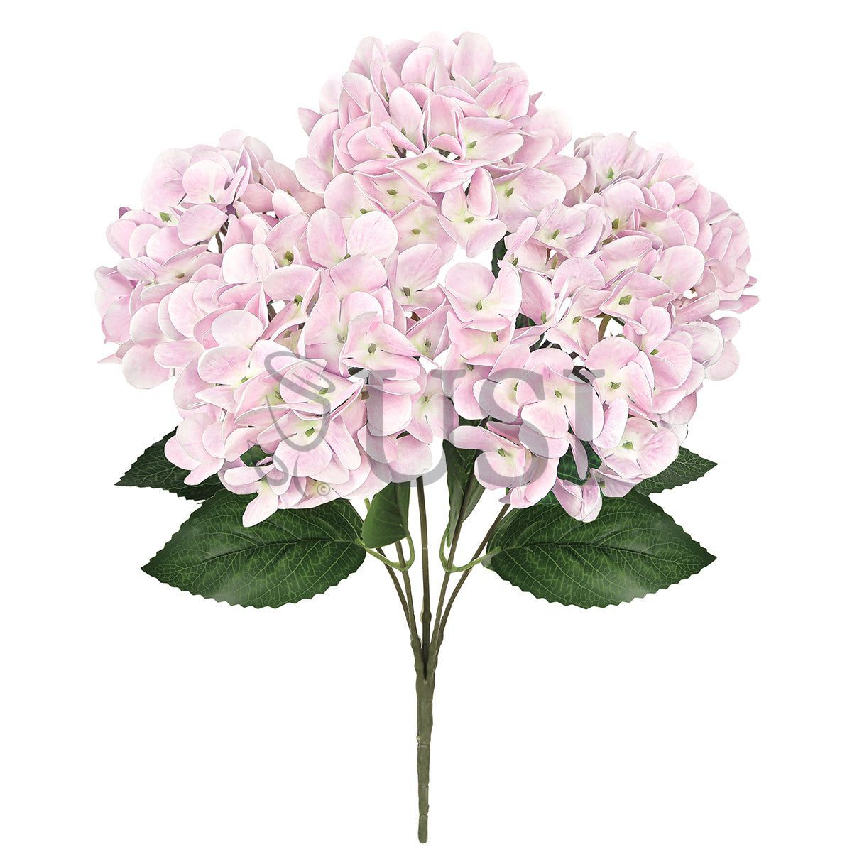 Hydrangea Flower Bush Natural Touch x5, 18in, Light Pink