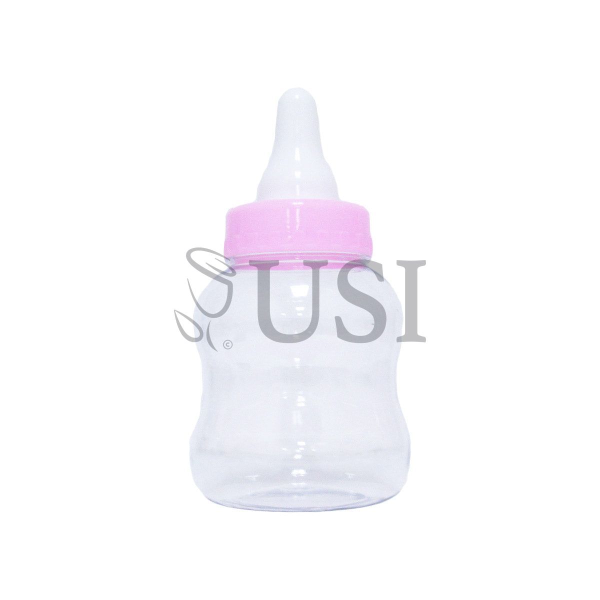 Plastic Baby Milk Bottle, 8.75in, Pink