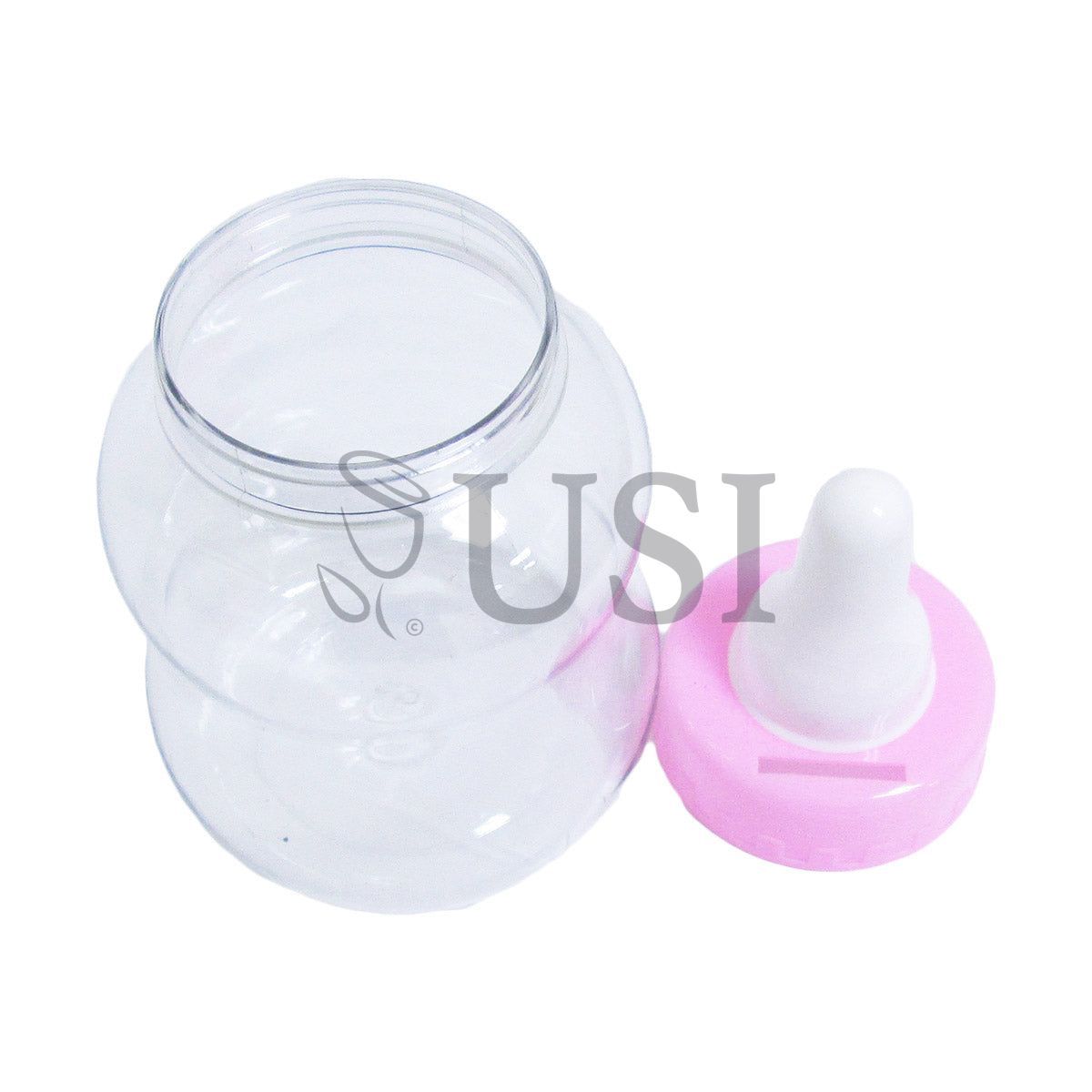 Plastic Baby Milk Bottle, 8.75in, Pink