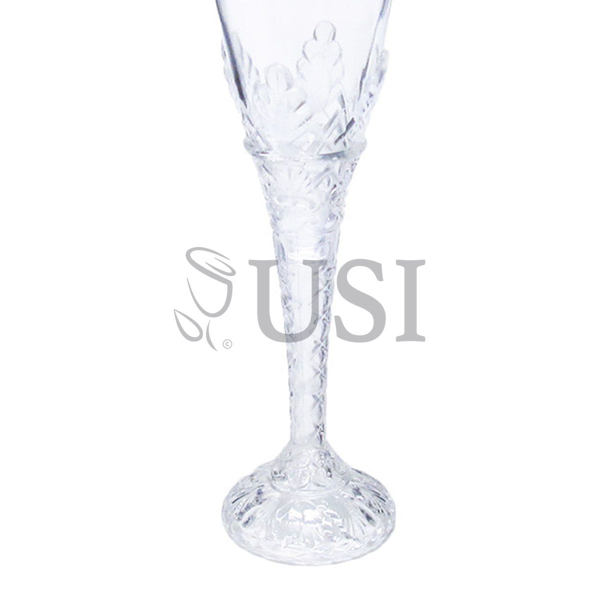 Plastic Champagne Cup Bag of 6, 8in, Clear