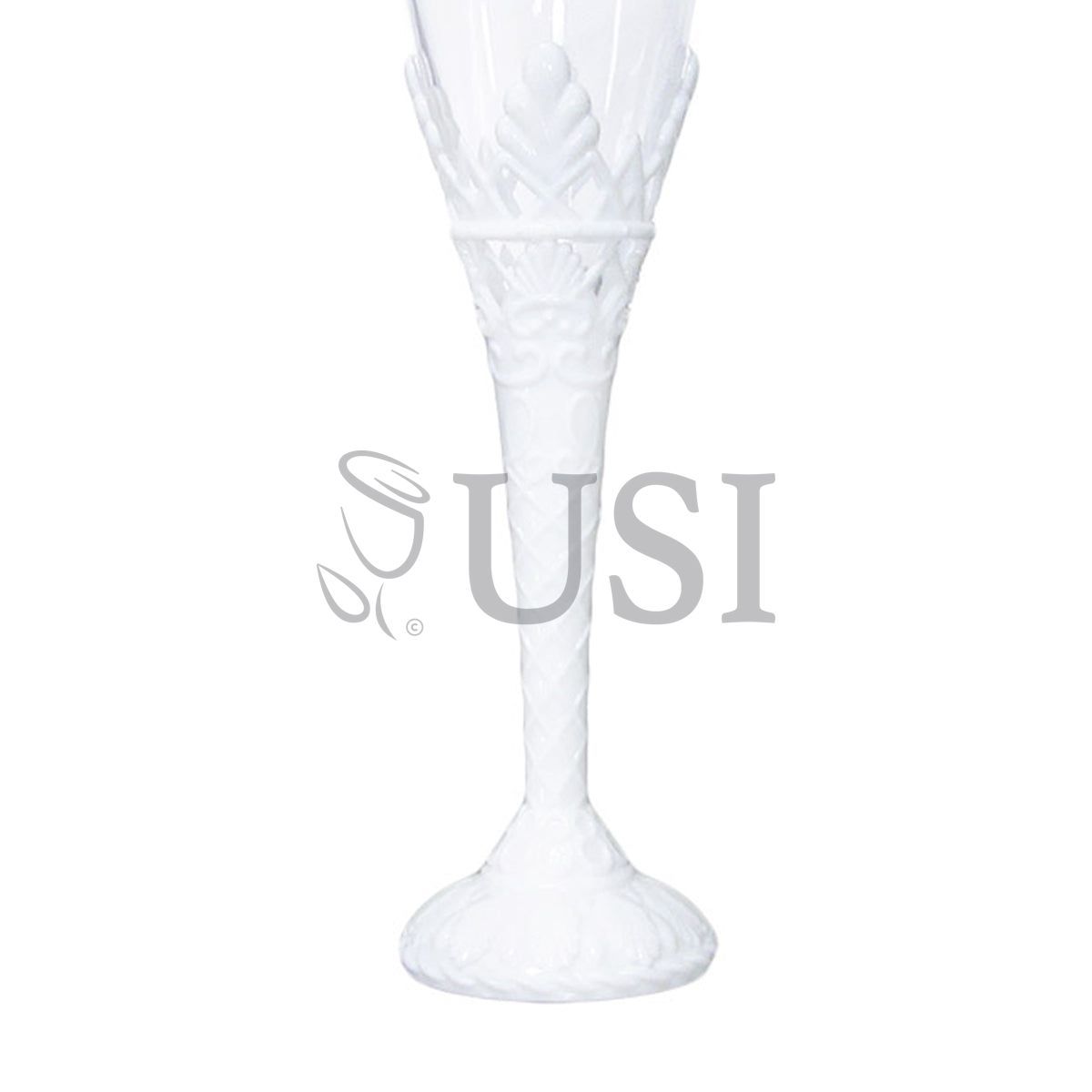 Plastic Champagne Cup Bag of 6, 8in, White