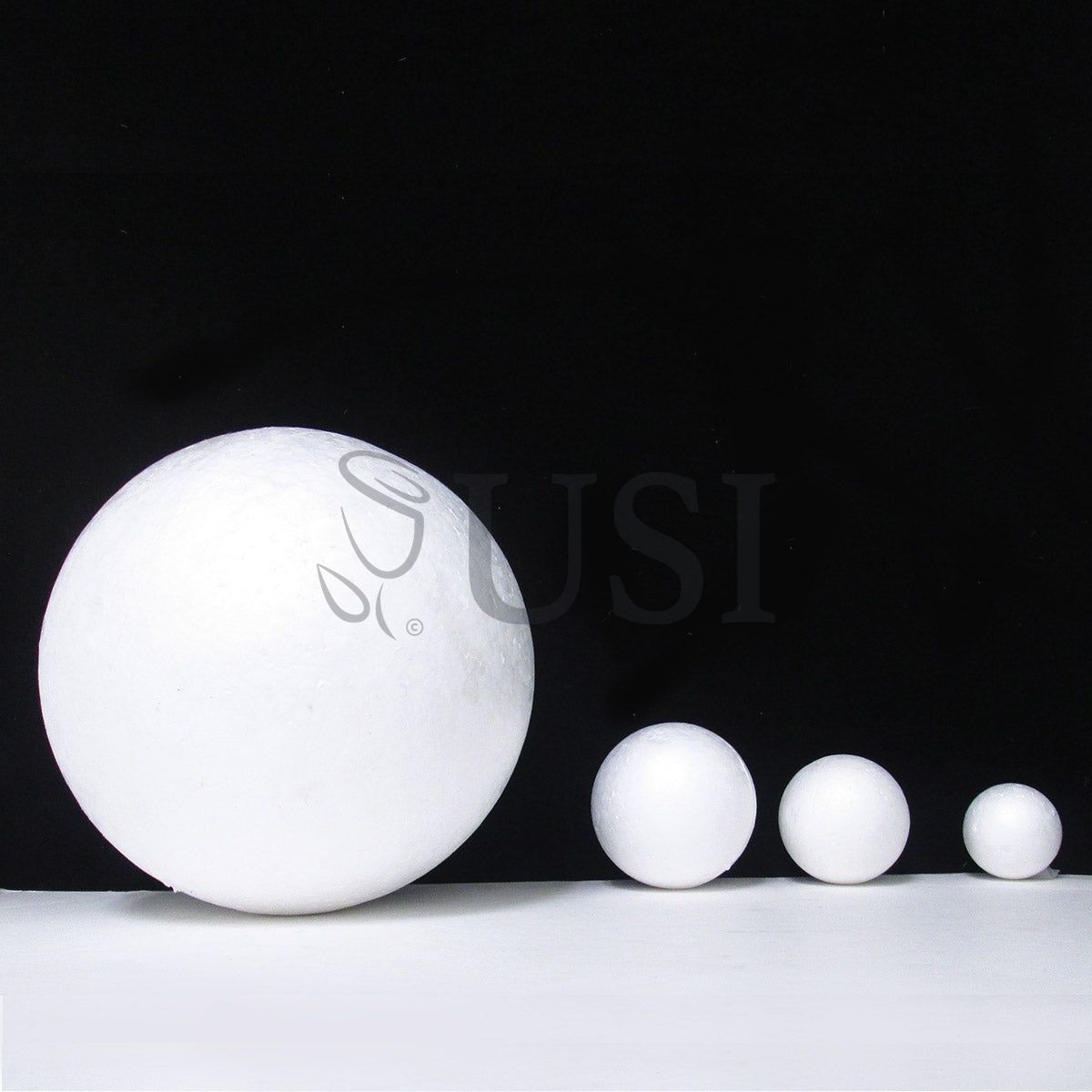 Foam Ball EPS Bag of 8, 7.5cm, White