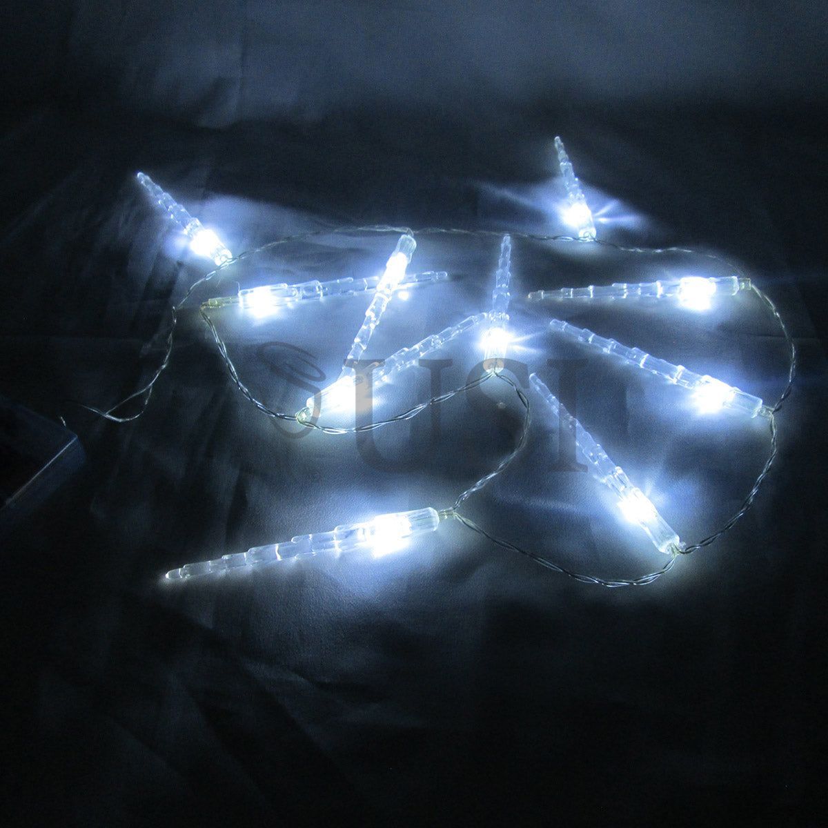 LED Acrylic Icicle String Light, 42in, White
